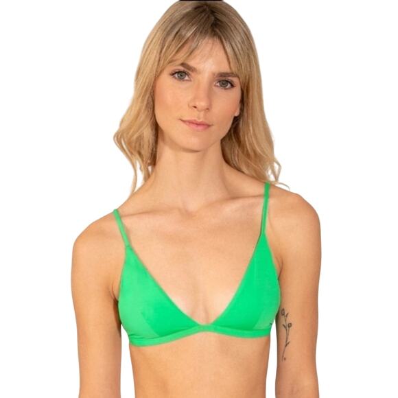 Oneone LIME GREEN BIKINI TOP SIZE XS - Picture 1 of 4